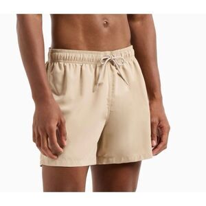 Emporio Armani Swim Shorts with Two-Tone Eagle Embroidery